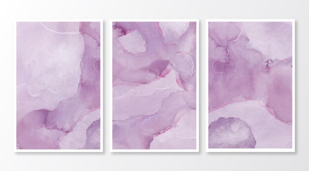 Abstract watercolor Marble Cards