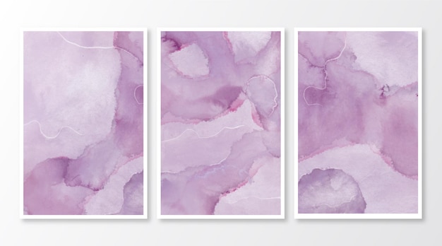 Abstract watercolor Marble Cards