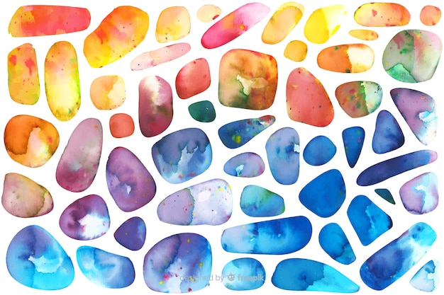 Free vector abstract watercolor mosaic background