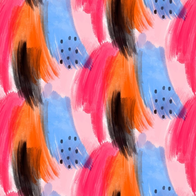 Abstract watercolor pattern with different shapes