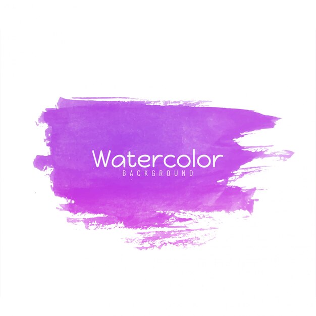 Abstract watercolor pink brush stroke design