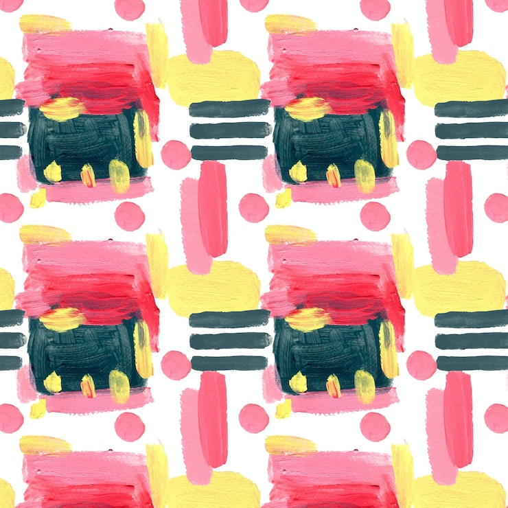 Free Vector abstract watercolor seamless pattern