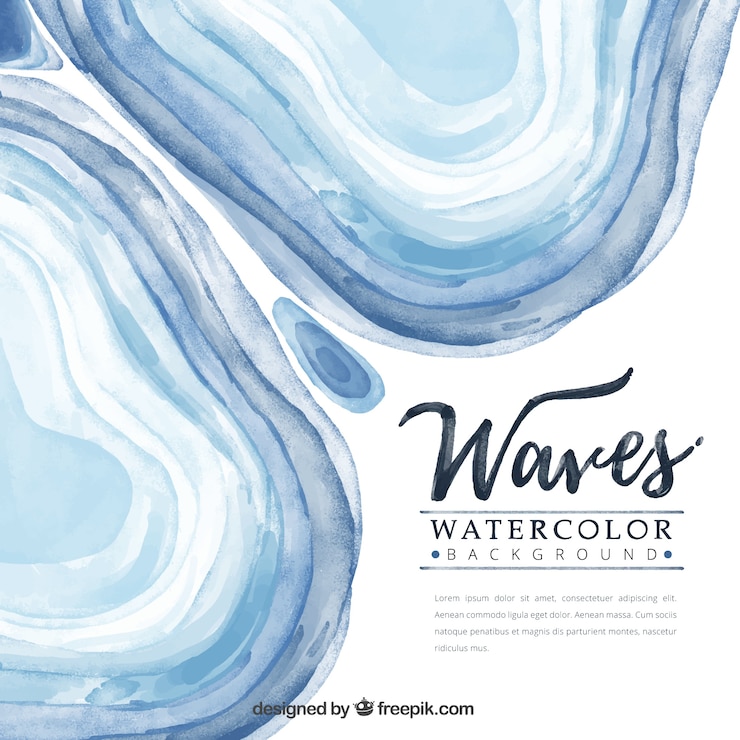 Free Vector abstract watercolor shapes background 