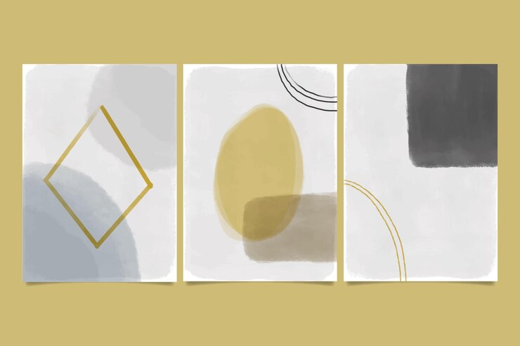 Free Vector abstract watercolor shapes - covers