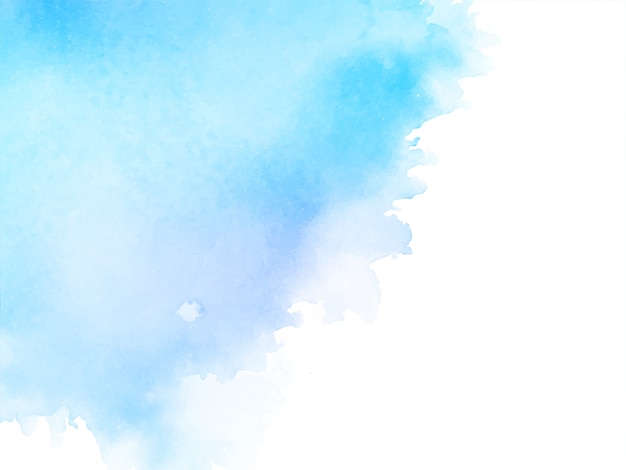 Абстрактная акварель мягкий синий фон
