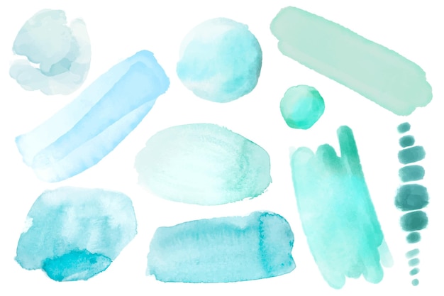 Abstract watercolor stain pack