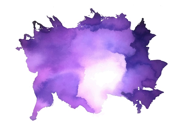 Free vector abstract watercolor stain texture in purple color