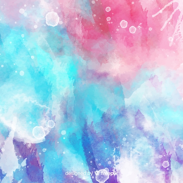 Free vector abstract watercolor stains background