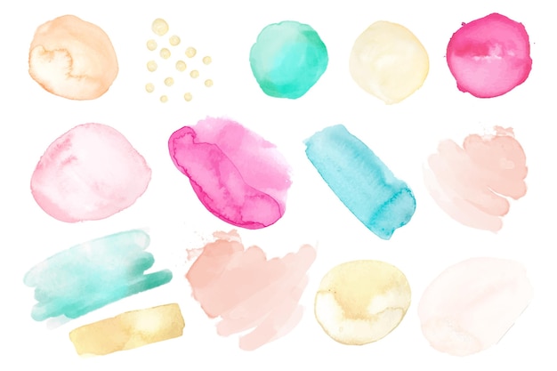 Abstract watercolor stains