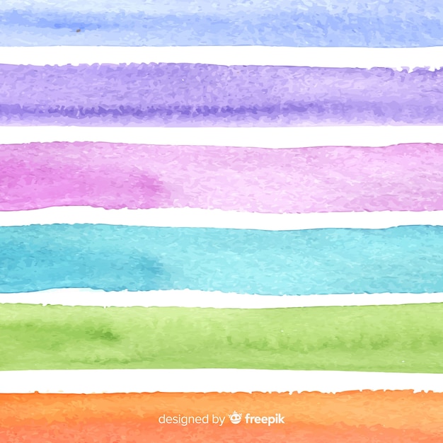 Free vector abstract watercolor stripes background