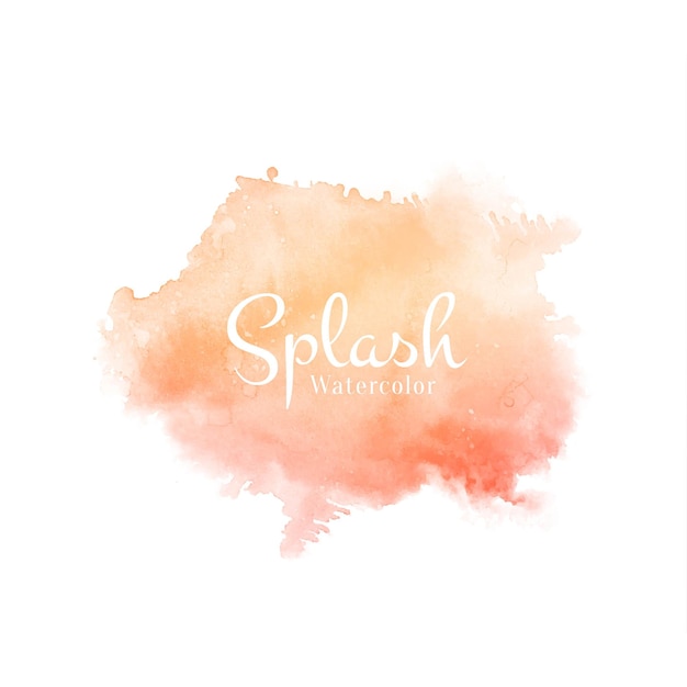 Free vector abstract watercolor stylish colorful splash