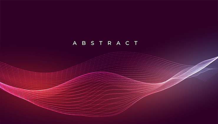 Free Vector abstract wave background with light effect