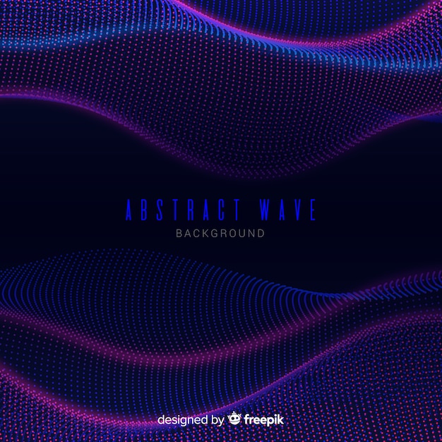 Free vector abstract wave background