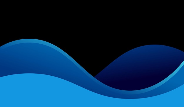 Abstract wave blue backgrounds modern design