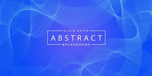 Abstract Wave Effect Blue Background Multipurpose Design Banner