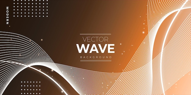 Abstract Wave Effect Brown Beige Background Multipurpose Design Banner
