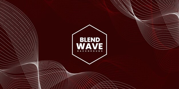 Abstract Wave Effect Maroon Background Multipurpose Design Banner