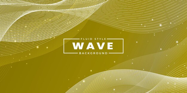 Abstract Wave Effect Olive Green Colourful Background Multipurpose Design Banner
