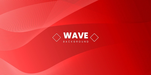 Abstract wave effect red pink background multipurpose design banner