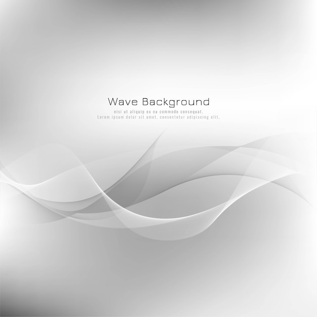 Abstract wave grey background