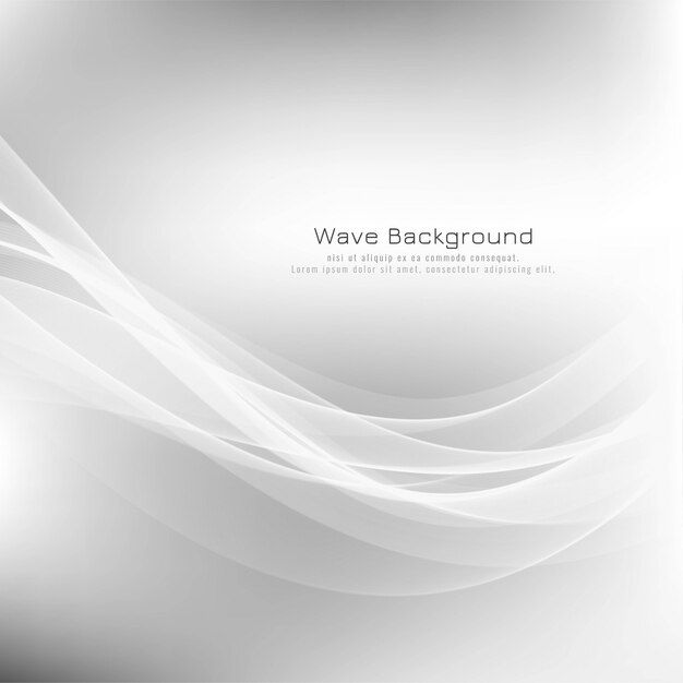 Abstract wave grey modern background