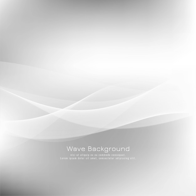 Abstract wave grey modern background