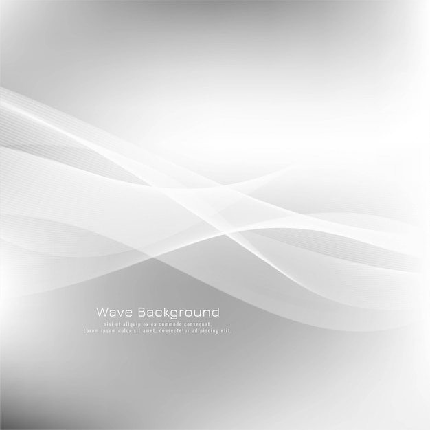 Бесплатное векторное изображение Абстрактная волна серый современный фон