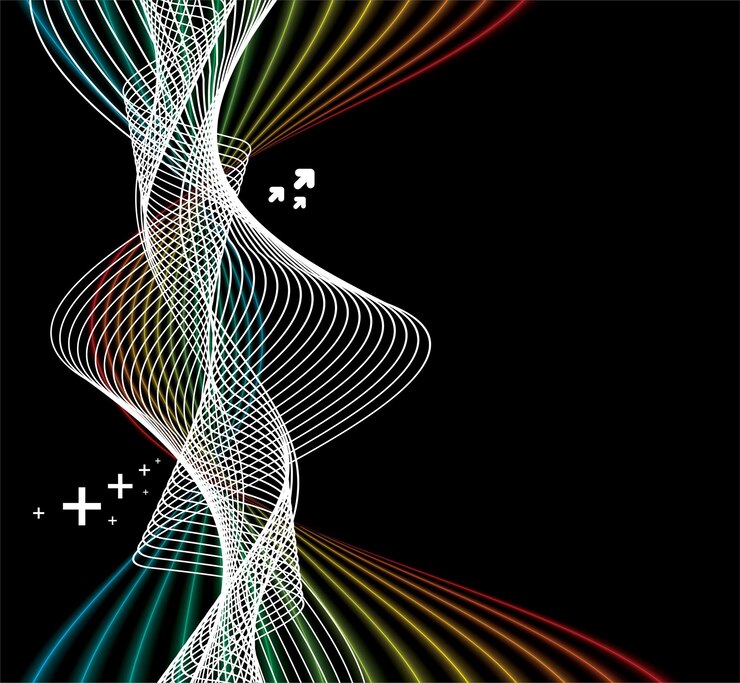 Free Vector abstract wave line background vector illustration