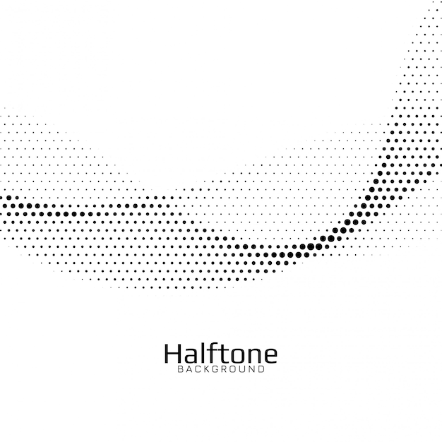 Abstract wave style halftone background