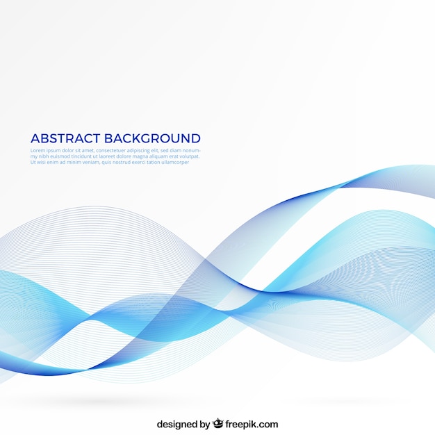 無料ベクター 抽象的な波背景