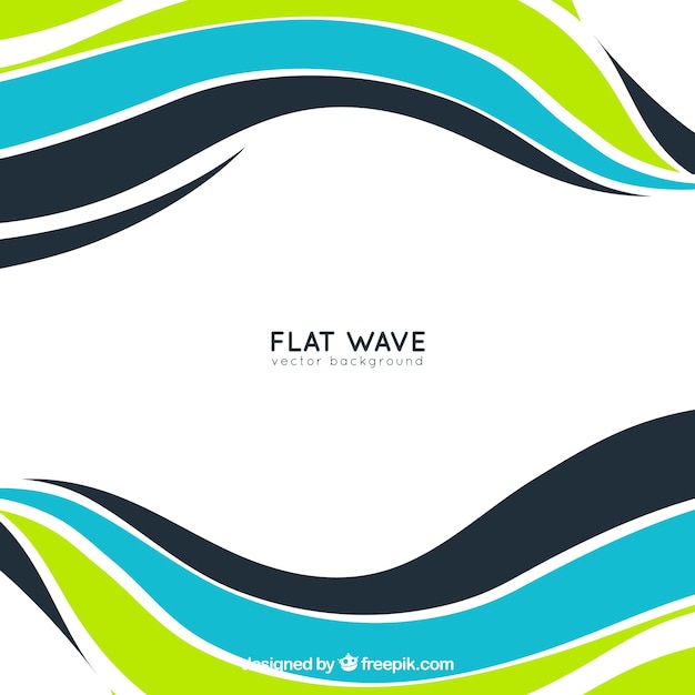 Free vector abstract waves background