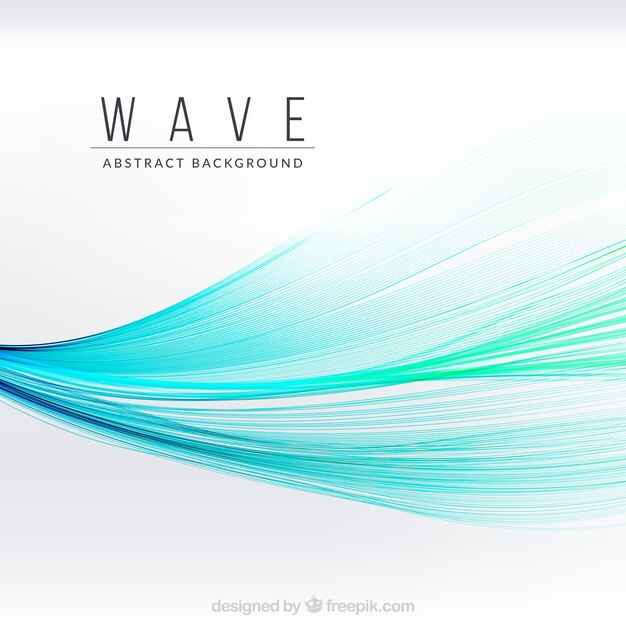 Abstract wavy background in blue tones