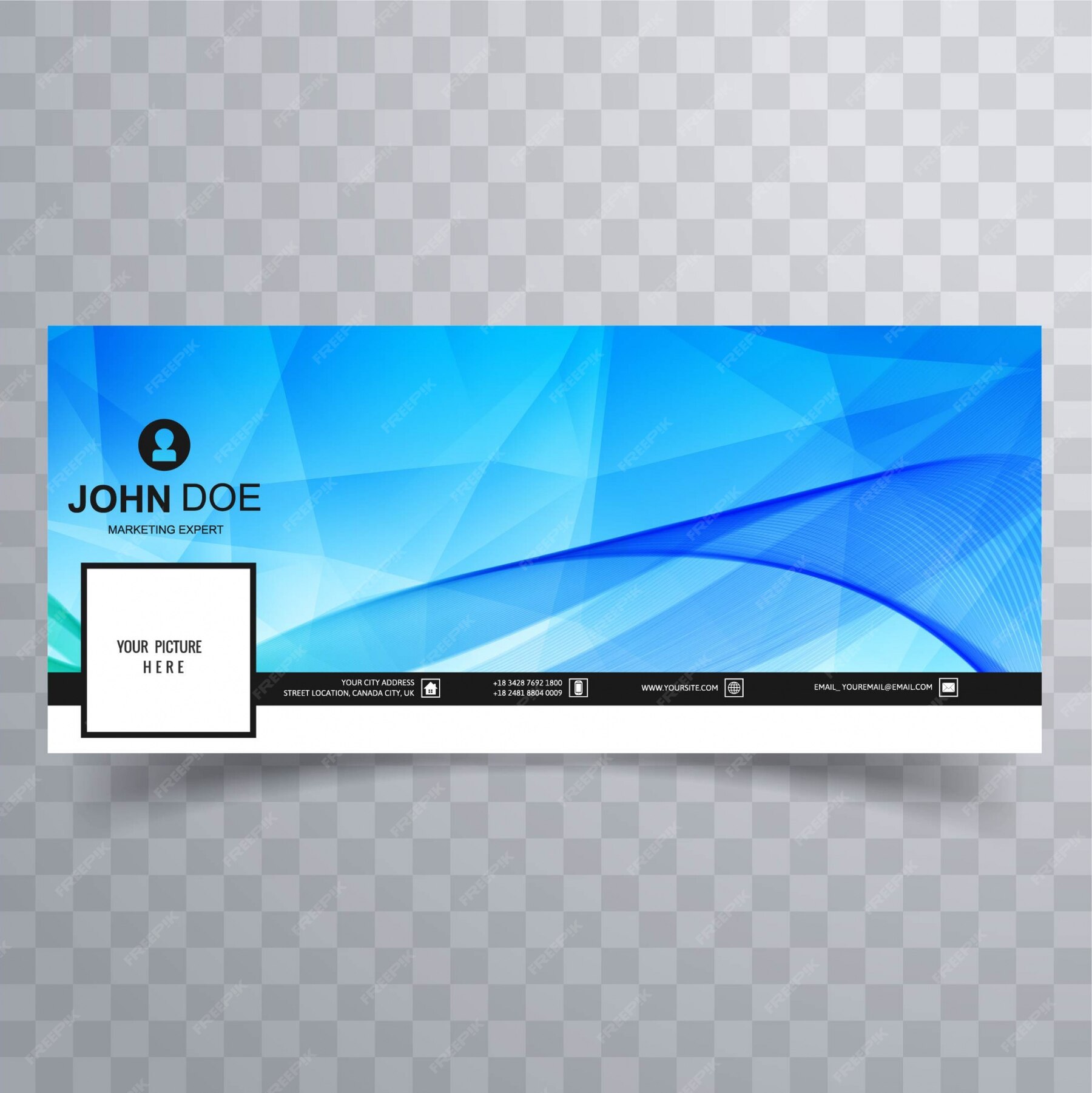 free-vector-abstract-wavy-facebook-cover-template