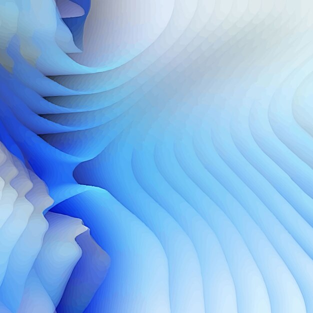 Abstract wavy shapes background