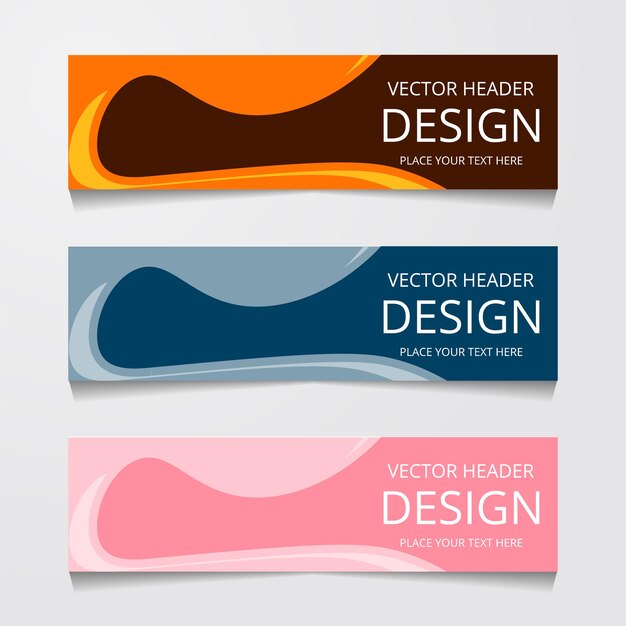 abstract web banner design background or header templates