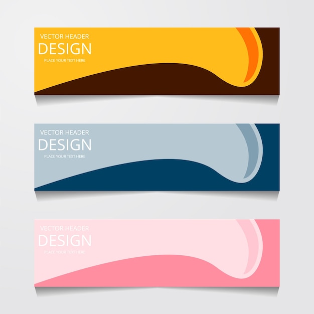 Abstract web banner design background or header templates