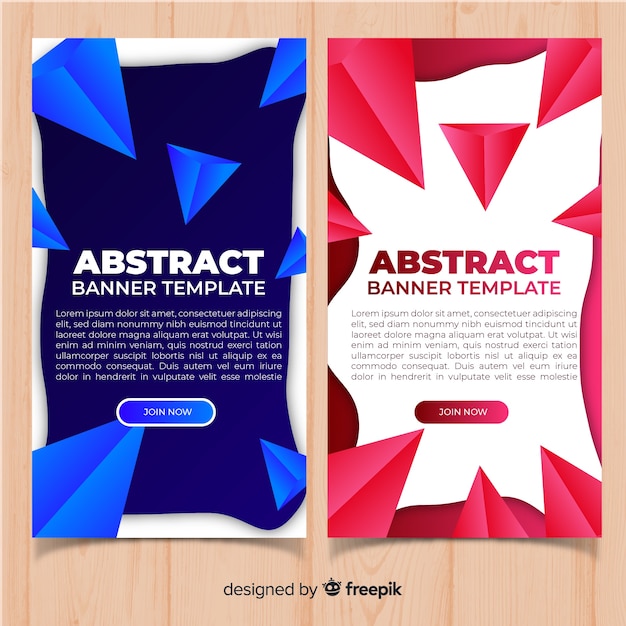 Abstract web banners