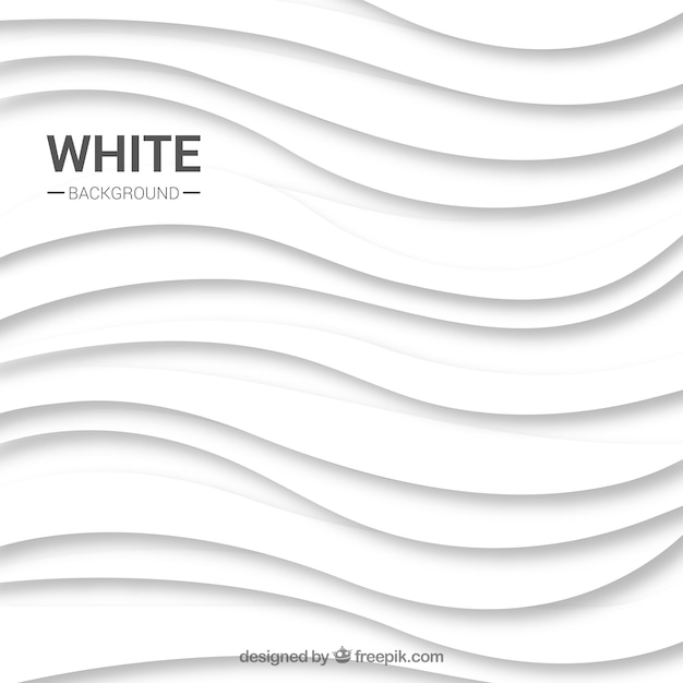 Abstract white background with wavy lines