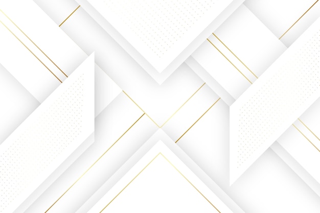 Free vector abstract white and gold background