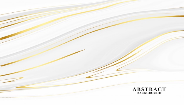 Free vector abstract white and golden marble texture background