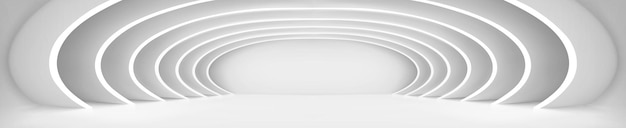 Free vector abstract white tunnel under multiple round arches