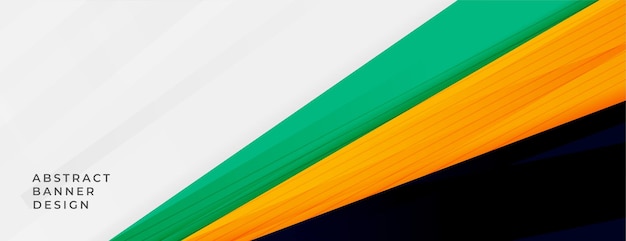 Abstract wide banner with sporty colors