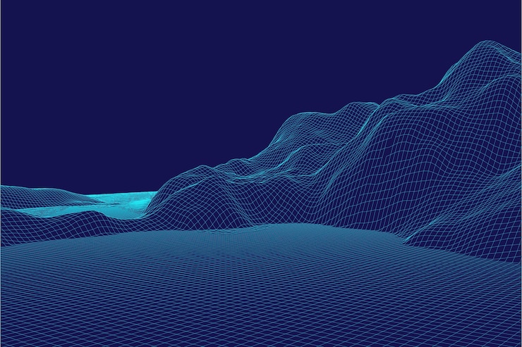 Free Vector abstract wireframe background