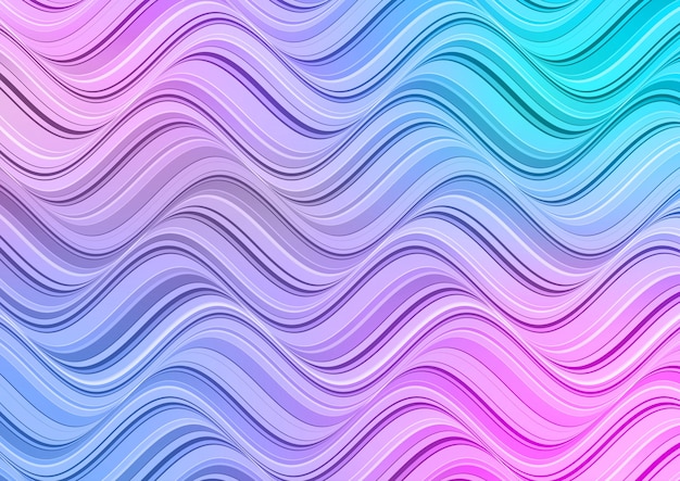 Abstract with a pastel coloured waves design