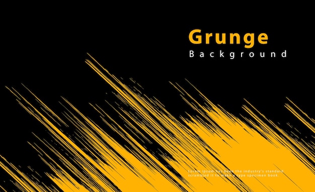 Free vector abstract yellow brush stroke background