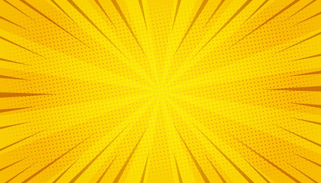 Free Vector abstract yellow comic zoom