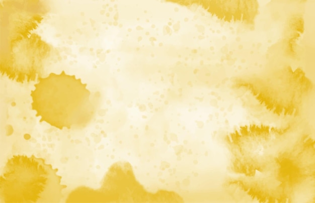 Biglietto da visita astratto giallo arancione astratto con schizzi ad acquerello con spazio per testo o immagine dipinta a mano su carta