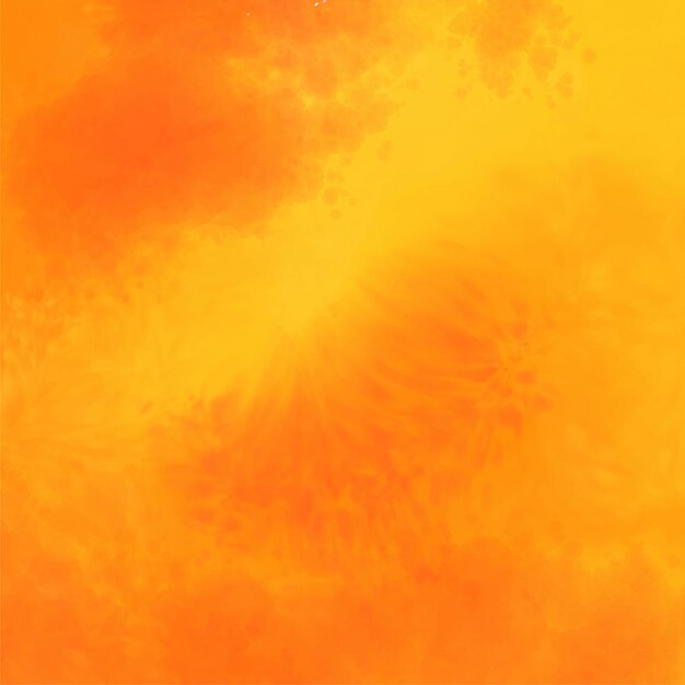 Abstract yellow and orange watercolor texture background