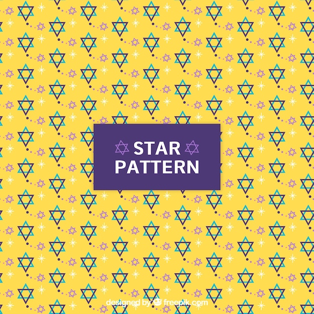 Free vector abstract yellow star pattern