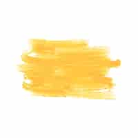 Free vector abstract yellow watercolor brush stroke design background vector